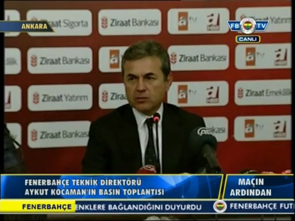#ZTK KUPA FİNALİ Aykut Kocaman Basın Toplantısı - FB TV