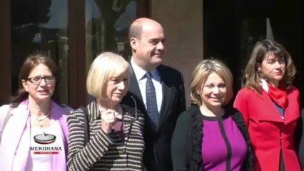 Zingaretti presenta alla stampa la nuova Giunta