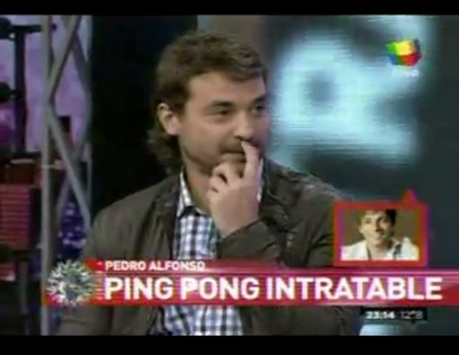 Pedro en Intratables 5 (ping pong 1) - 22 de Mayo
