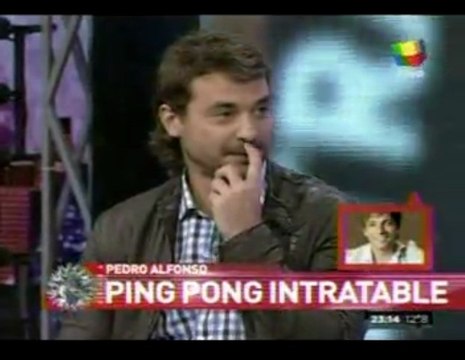 Pedro en Intratables 5 (ping pong 1) - 22 de Mayo