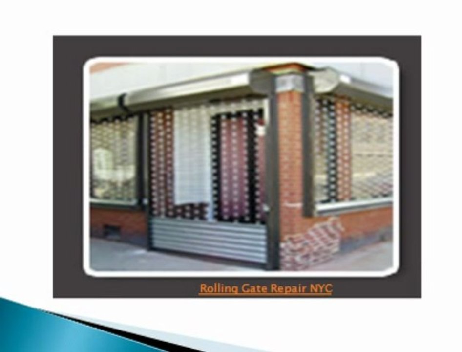 Rolling Gate Repair NYC
