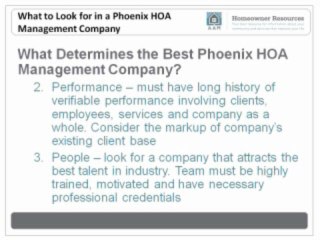 What to Look for in a Phoenix HOA Management Company