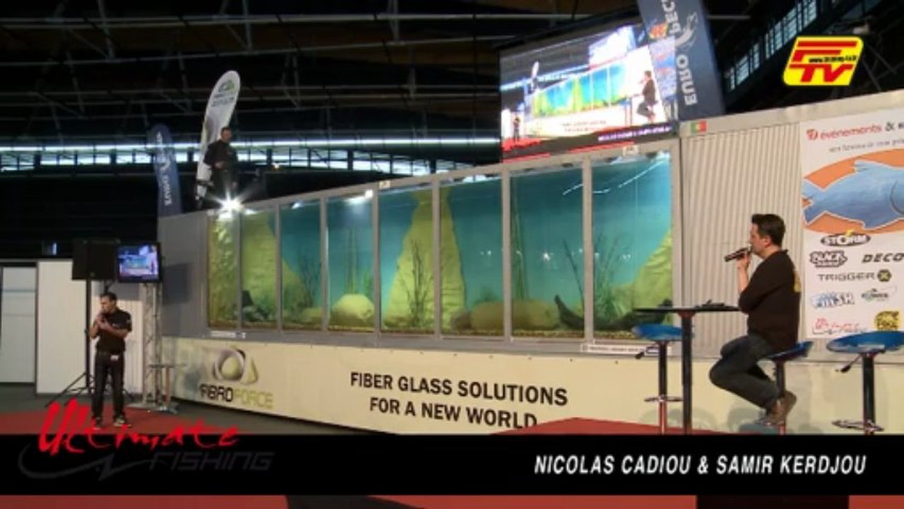 Ultimate Fishing - Salon Clermont 2013  Ultimate Fishing avec Nico et Samir sur le bassin de démonstration de Clermont Ferrand
