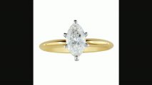 12ct Marquise Diamond Solitaire Ring In 14k Yellow Gold Review