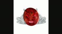 3.31ct Ruby And Diamond Ring In 14k White Gold. Huge Ring! Review