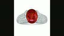 3.63ct Ruby And Diamond Ring In 14k White Gold. Large Ruby! Review