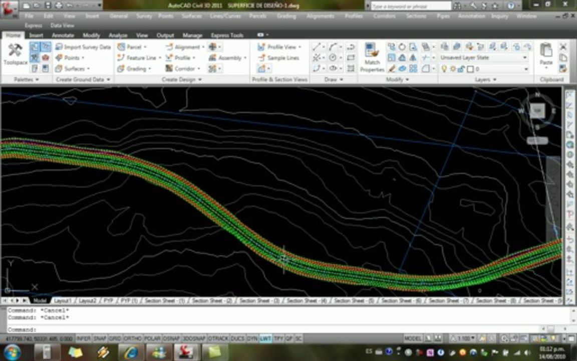 Civil 3D 2011 Tutoriales RG - 33- EXPORTAR DIBUJO DE CIVIL 3D A AUTOCAD