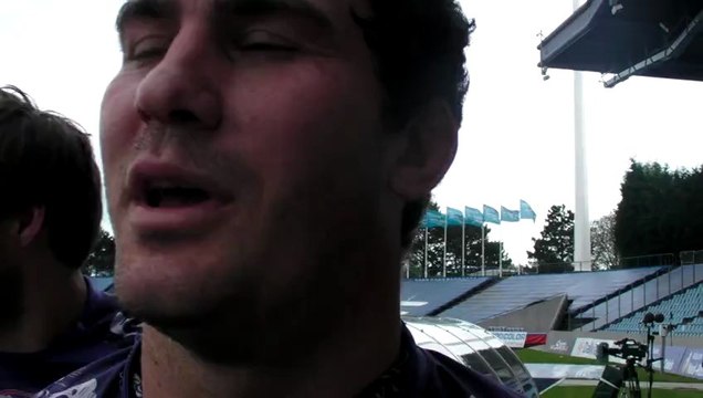 Rugby Fédérale 1 - Arnaud Perret réagit après la montée en Pro 2 à Lille.