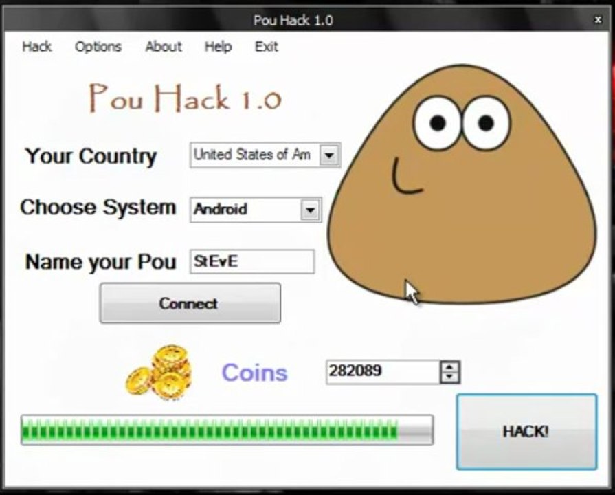 Pou Hack Tool & Pou Cheats Engine Gold Generator Pou Hack 2013