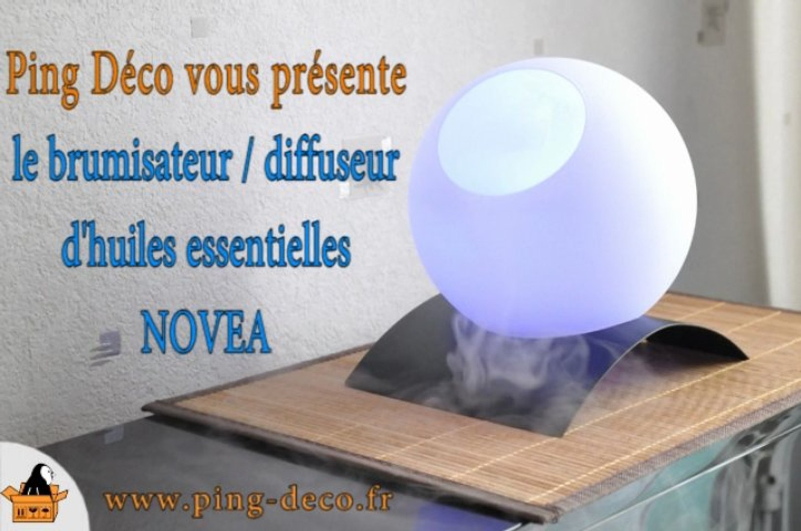 Brumisateur diffuseur huiles essentielles NOVEA - dispo sur  www.ping-deco.fr - Vidéo Dailymotion