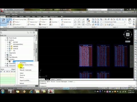 Civil 3D 2011 Tutoriales RG - 27-b CALCULO DE VOLUMENES DE MATERIALES DISEÑO