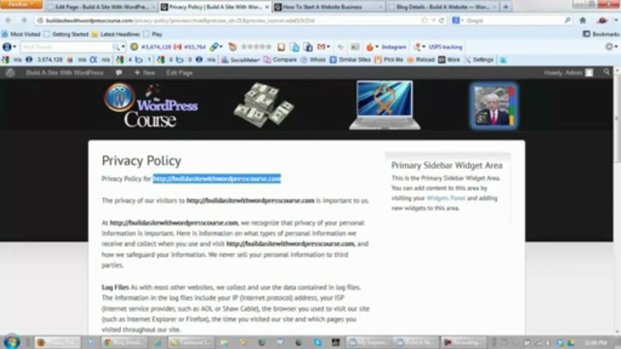 How To Build A Website From Scratch Part 5 Plugin Settings