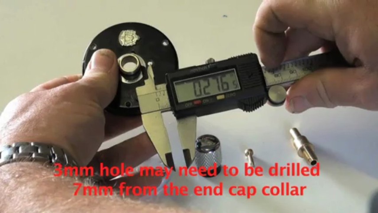 Abu 5500 & 6500 PMR Centre mag for flat sided reels fitting instructions