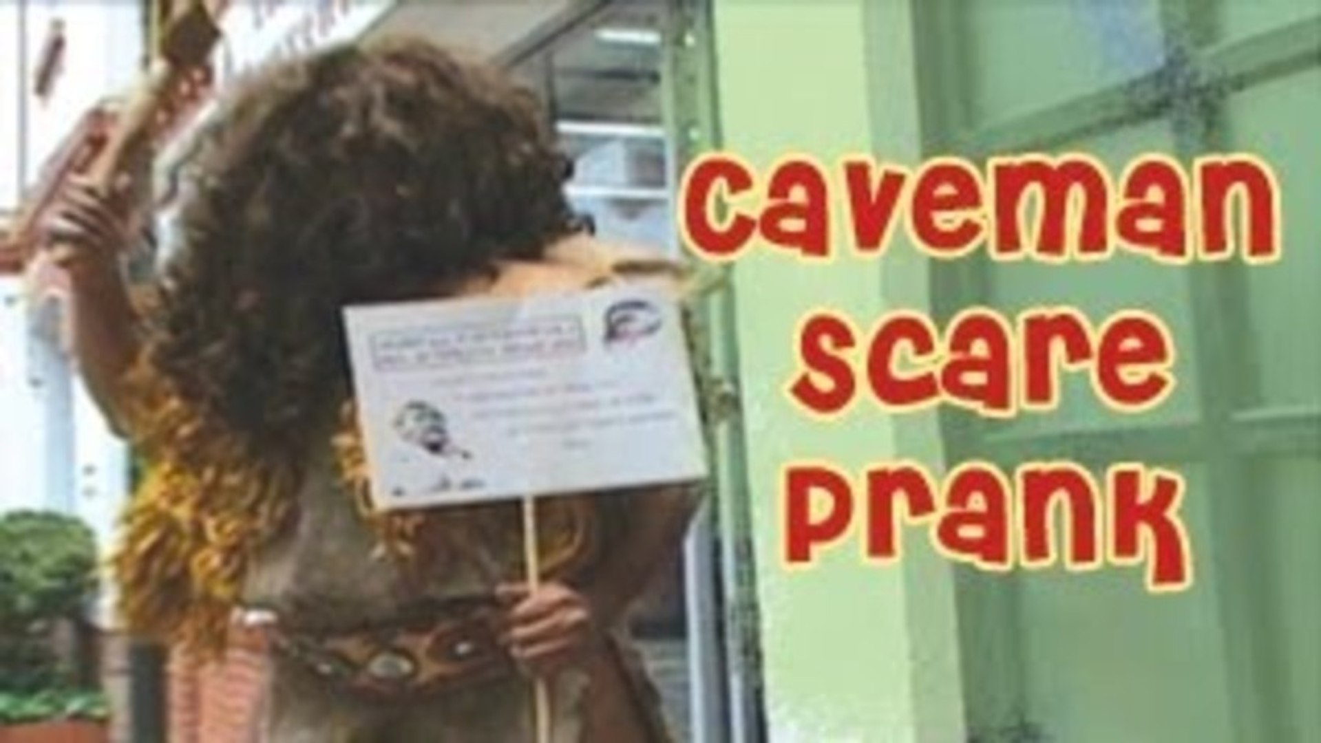 Prank - Caveman Scare Funny Prank _ Prank Attacks