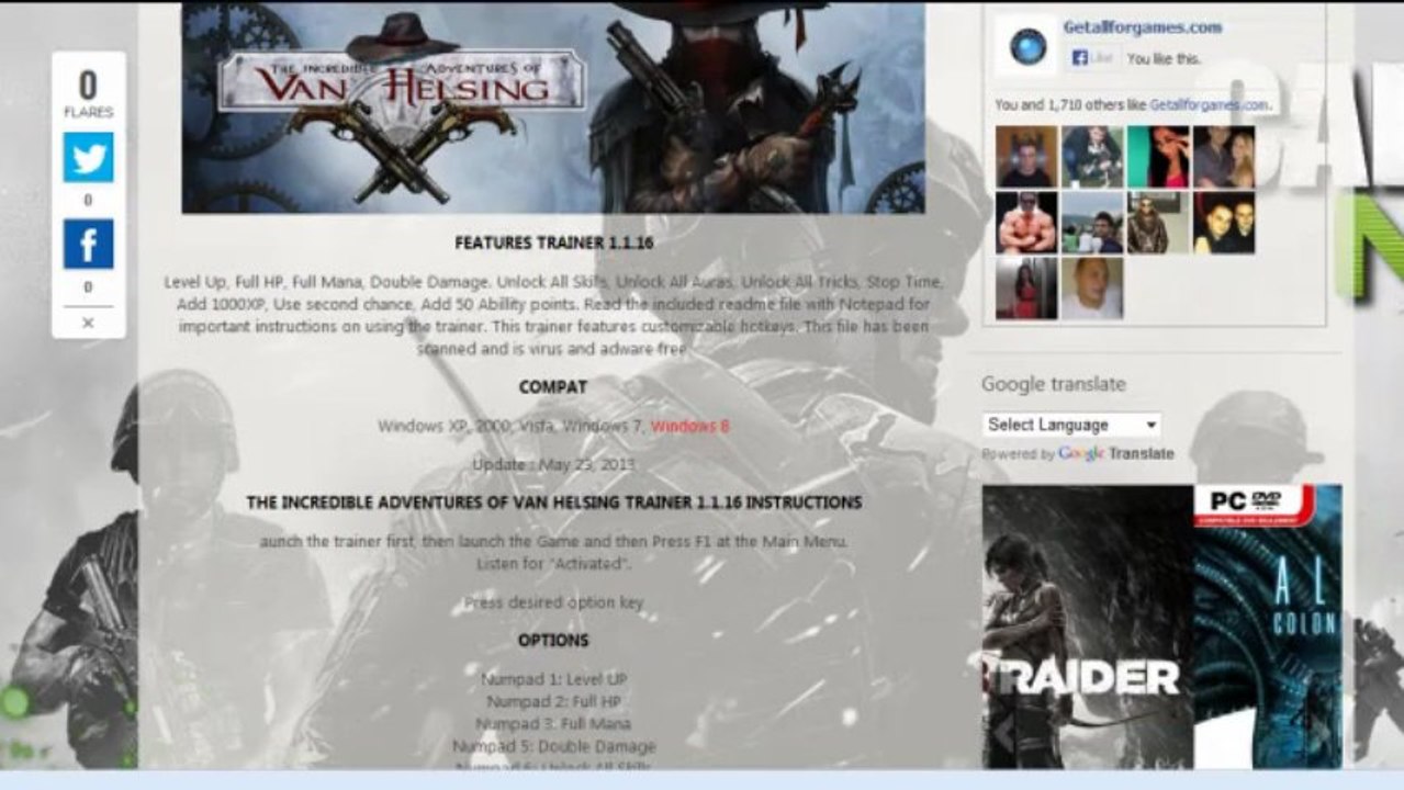 The incredible adventures of van helsing pc trainer cheats