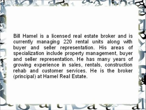 Hamel Real Estate~Property Management