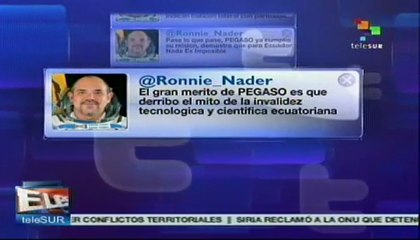 Ronnie Nader informa sobre la colisión del satélite Pegaso