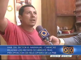 Testigos relatan cómo se estrelló el helicóptero de la PNB
