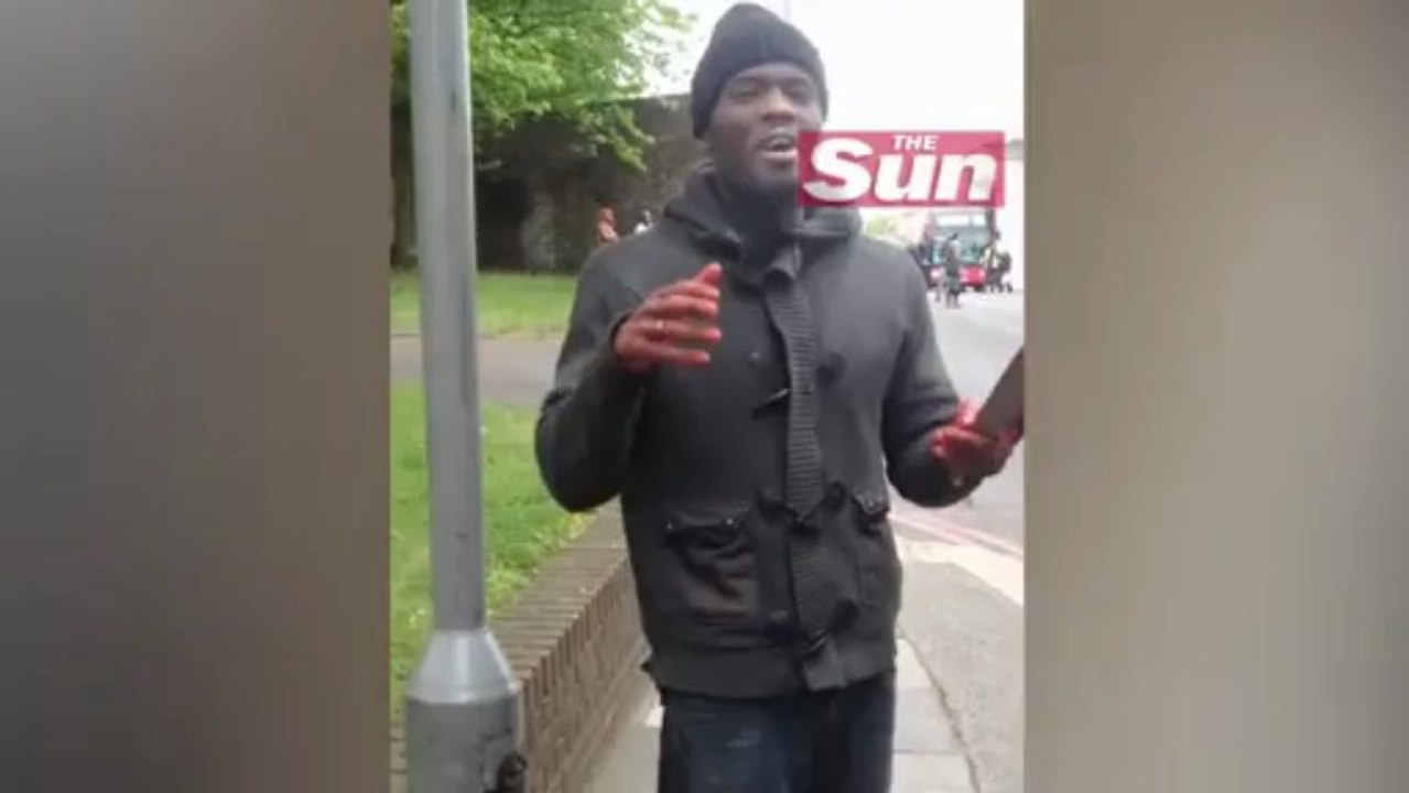 SHOCK VIDEO_ Woolwich Muslim fanatic_rsquo;s evil rant after beheading soldier _ The Sun _News