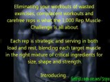 how to build muscle mass fast  | 1000 Rep Muscle Challenge