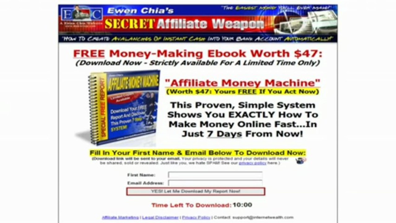 Secret Affiliate Weapon 2.0 - Passive Income Secrets! | Secret Affiliate Weapon 2.0 - Passive Income Secrets!