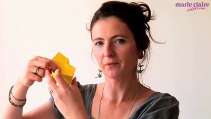 Vidéo : fabriquer une boîte en origami