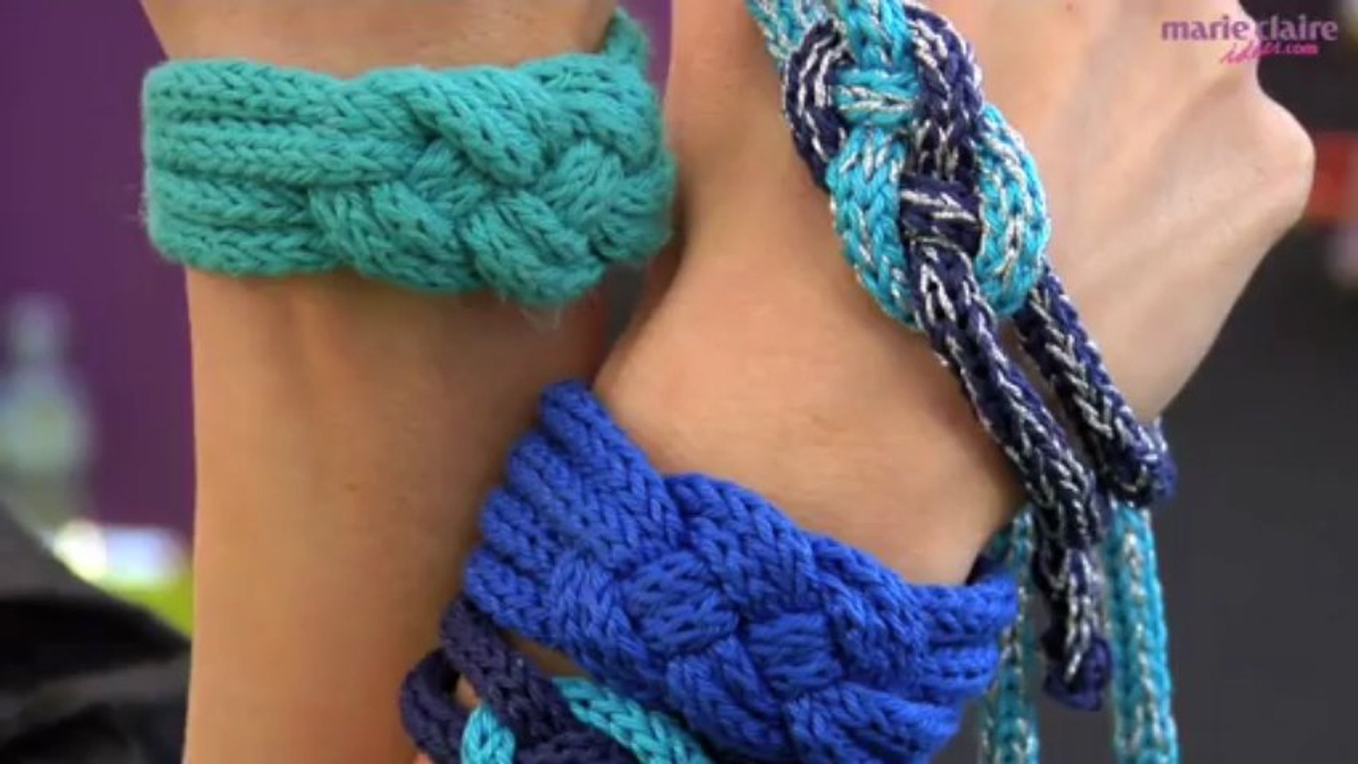 Vidéo : Comment fabriquer un bracelet en tricotin. - Vidéo Dailymotion