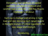 how to build muscle and lose fat for men  | 1000 Rep Muscle Challenge