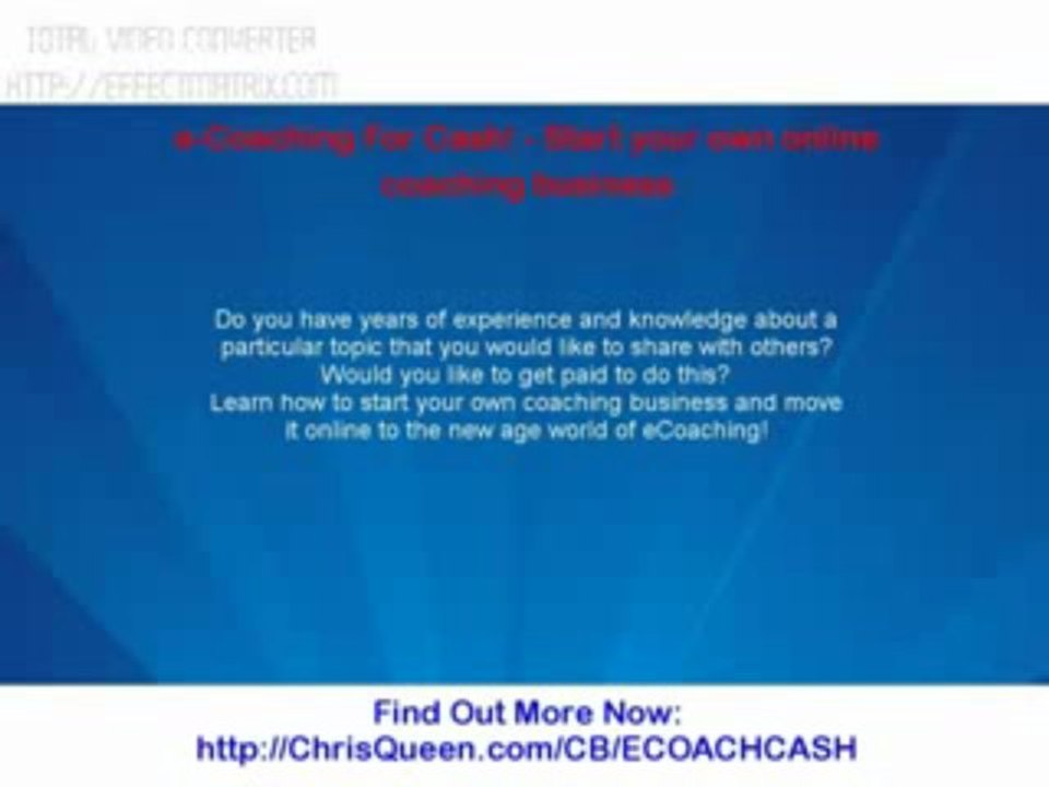 E-coaching For Cash! - Start Your Own Online Coaching Business | E-coaching For Cash! - Start Your Own Online Coaching Business