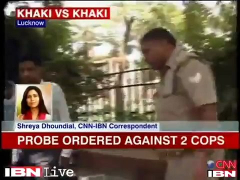 Lucknow- Two constables assault each other with lathis