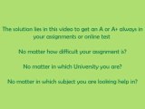 Online Assignment and Test Help - Assignments Tutors