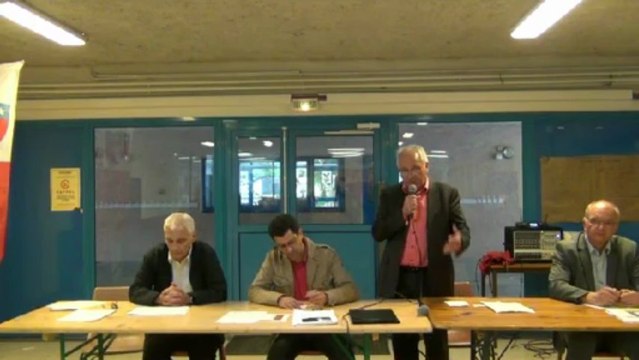 Débat sur l'eau à Grabels Intervention de René Revol