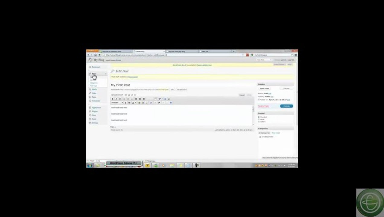 Getting Started with WordPress Part I