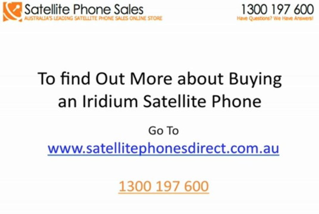 Why Do I Have To Pay So Much To Call An Iridium 9555 Satellite Phone In Australia