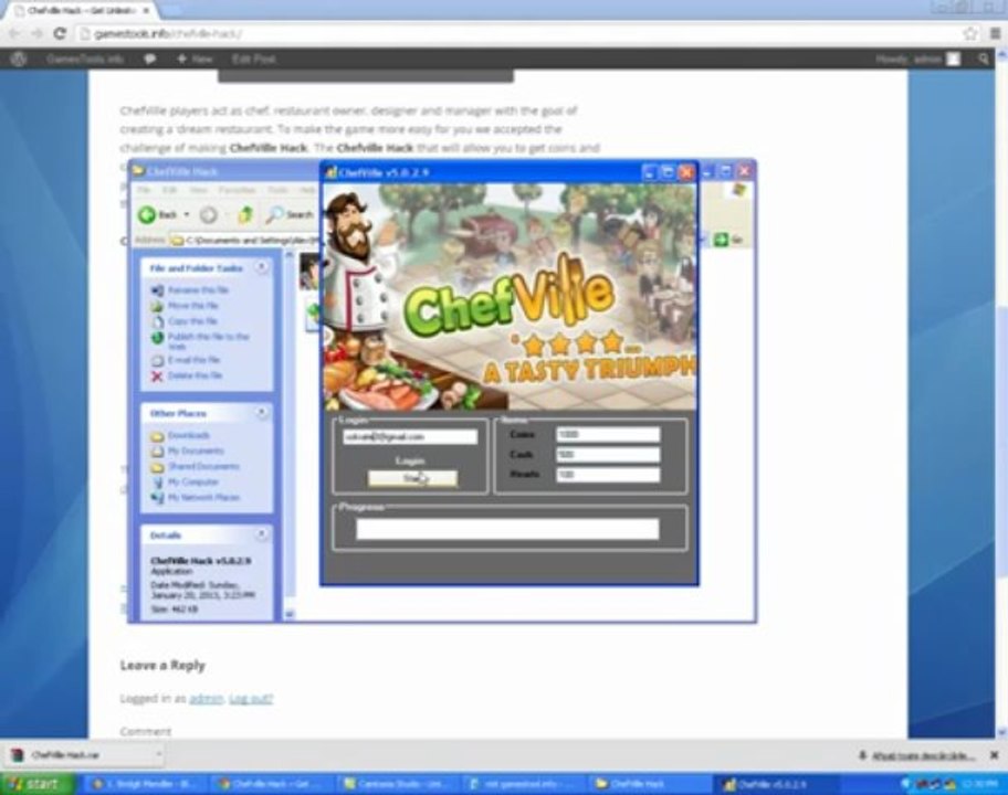 Chefville Hack - Get Unlimited Coins, Cash and Hearts -