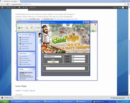 Chefville Hack - Get Unlimited Coins, Cash and Hearts -