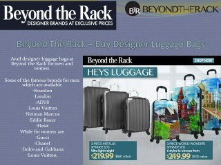 Beyond The Rack – Grab Best Deals on Designer Brands