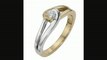 Love&aposs Embrace 9ct Gold Two Colour Diamond Twist Ring Review