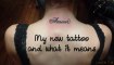 My tattoos and what they mean
