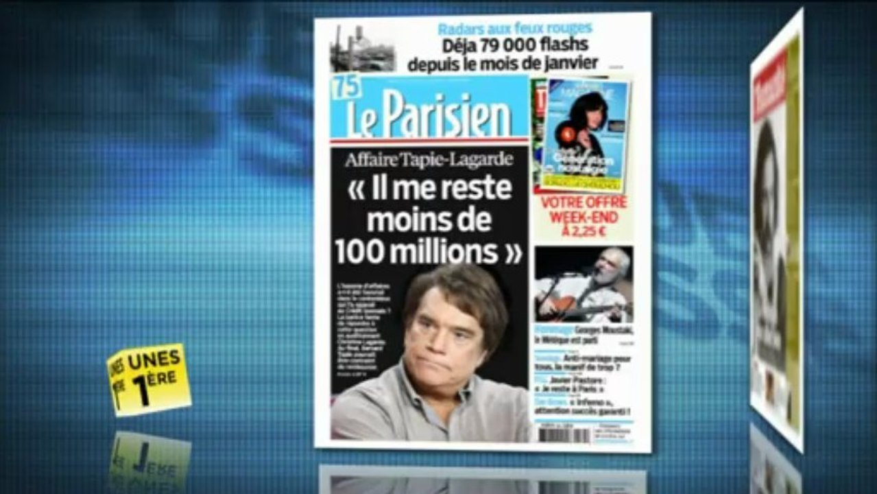 Revue de presse Unes 1ère - Vendredi 24 mai 2013