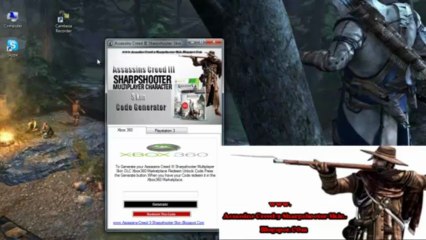 Sharpshooter Multiplayer Character skin for Assassin's Creed 3 DLC PS3 PSN Code