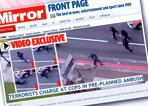 Londres : les images d'un tir policier contre un des meurtriers du soldat