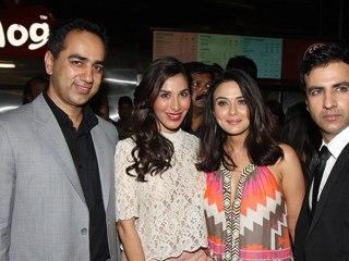 Preity,Sophie and Rehan at the premiere of Ishkq In Paris