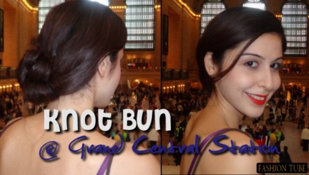 Knot bun/ Low bun hair tutorial - easy hairstyles for long hair