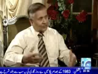 General (R) Mirza Aslam Beg in Jirga - 1 (GEO TV 4th Sep 2009)