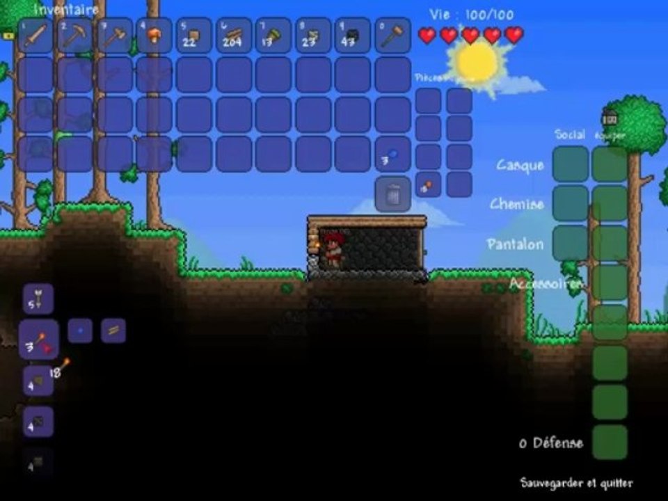 Let's Play Terraria ! partie 1- Au commencement ...