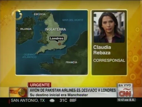 Avión paquistaní desviado por cazas militares aterriza en Londres