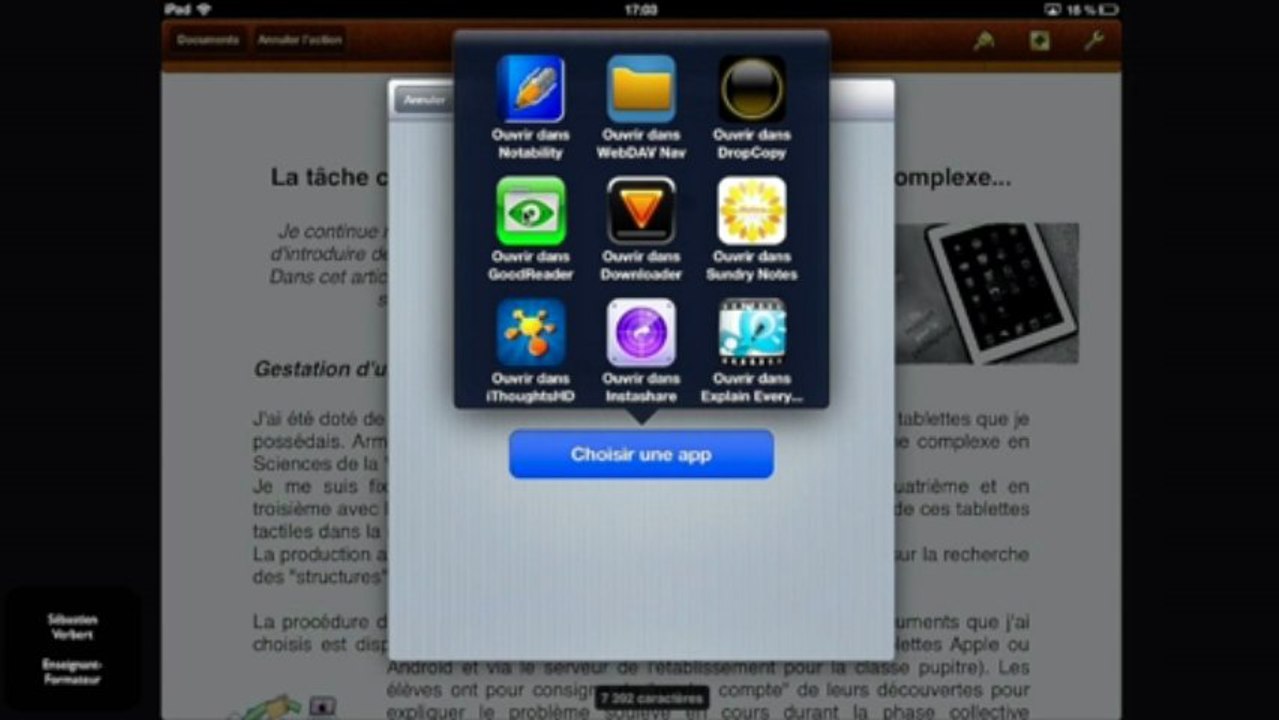 Tablette en classe #1 : Partage et envoi de fichiers entre tablettes