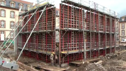 Avancement des travaux du cinéma /Aurillac