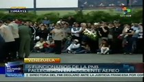 Gobierno venezolano rindió homenaje a fallecidos en accidente aéreo